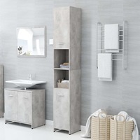 Bathroom Cabinet Engineered Wood with/without Handle Multi Colours vidaXL
