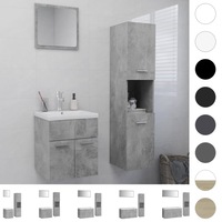 Bathroom Furniture Set Chipboard Cabinet Toilet Multi Colours/Sizes vidaXL