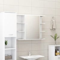 Bathroom Mirror Cabinet White 80x20.5x64 cm Engineered Wood vidaXL