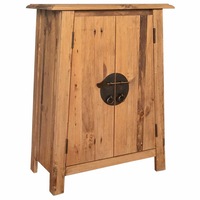Bathroom Side Cabinet Solid Pinewood 59x32x80 cm vidaXL