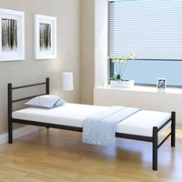Bed Frame without Mattress Black Metal King Single Size vidaXL