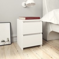 Bedside Cabinet White 30x30x40 cm Engineered Wood vidaXL
