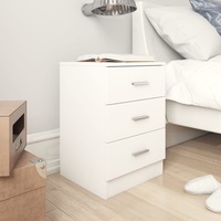 Bedside Cabinet White 38x35x56 cm Engineered Wood vidaXL