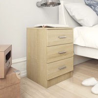 Bedside Cabinets 2 pcs Sonoma Oak 38x35x56 cm Engineered Wood vidaXL