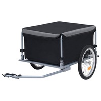 Bike Trailer Black and Grey 65 kg vidaXL