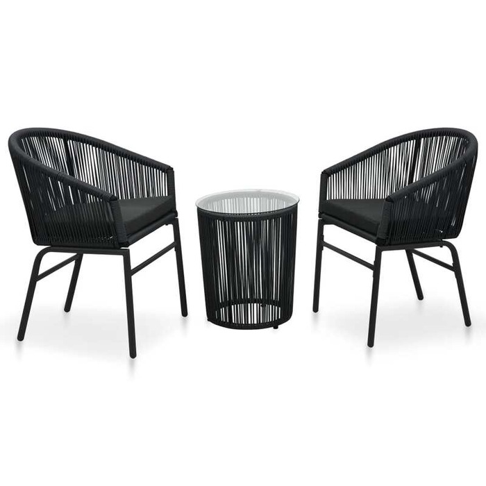 Saba Black 10 Seater Outdoor Dining Set - Charcoal Cushions | Buy 10 ...