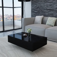 Coffee Table High Gloss Black vidaXL