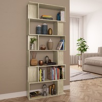 Book Cabinet/Room Divider Sonoma Oak 80x24x192 cm Engineered Wood vidaXL