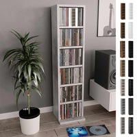 CD Cabinet Home File Storage Cabinet Shelf Rack Unit Engineered Wood vidaXL