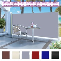 Patio Retractable Side Awning Privacy Screen Blind Sunshade Sun Shelter vidaXL