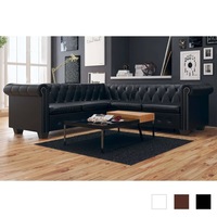 Chesterfield Corner Sofa Couch Chaise Lounge Sun Bed Multi Colours vidaXL
