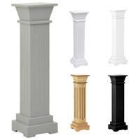 Classic Square Pillar Plant Stand MDF Column Pedestal Multi Colours vidaXL