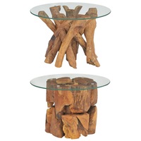 Coffee Side End Tea Table Home Furniture Solid Teak/Teak Driftwood Base vidaXL