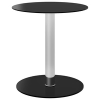 Coffee Table Black 40 cm Tempered Glass vidaXL