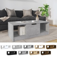 Coffee Table Storage Tables Drawers Shelf Entertainment Unit Stand vidaXL
