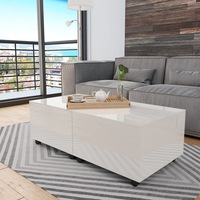 Coffee Table High Gloss White 120x60x35 cm vidaXL