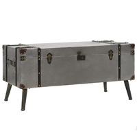 Coffee Table MDF and Aluminium 102x51x47.5 cm vidaXL