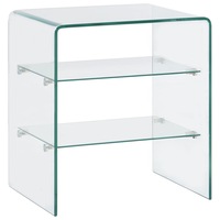 Coffee Table 50x40x56 cm Tempered Glass vidaXL