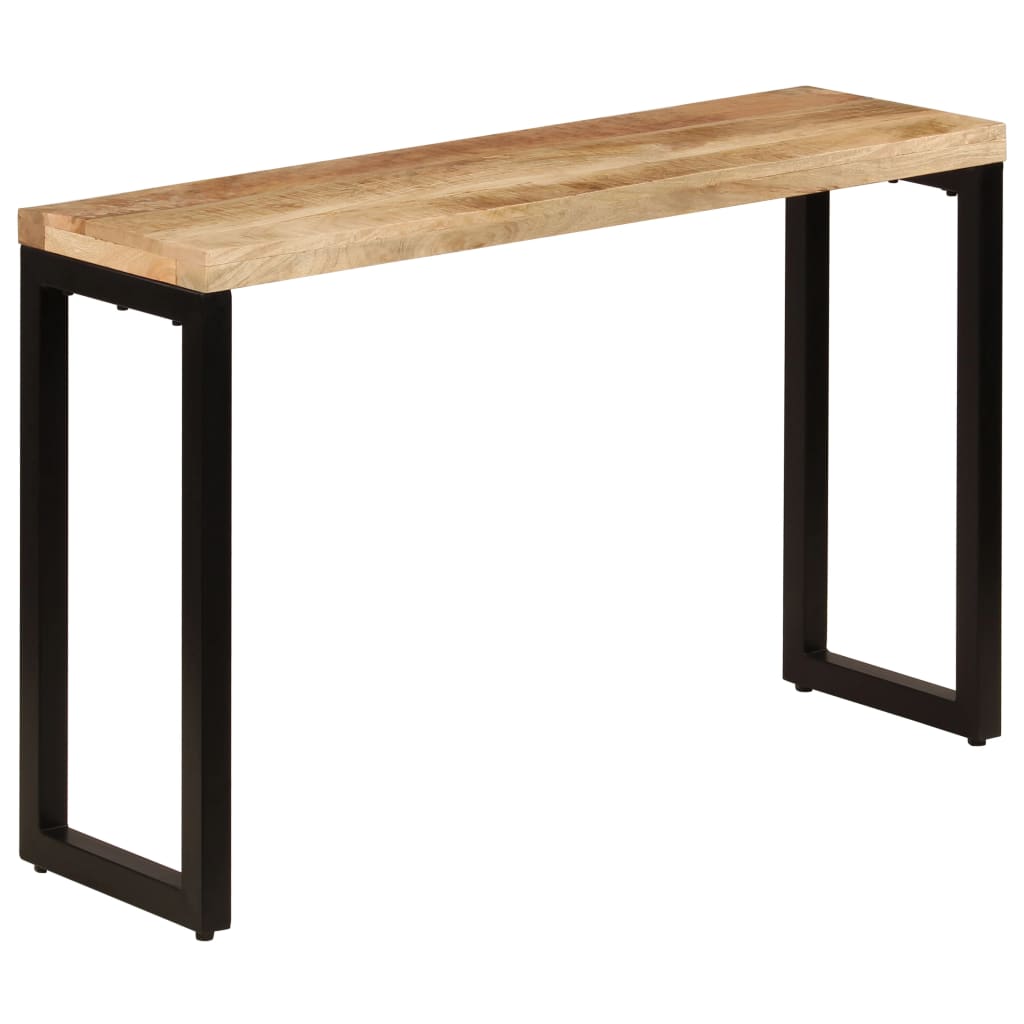 Console Table 120x35x76 cm Solid Wood Mango and Steel vidaXL