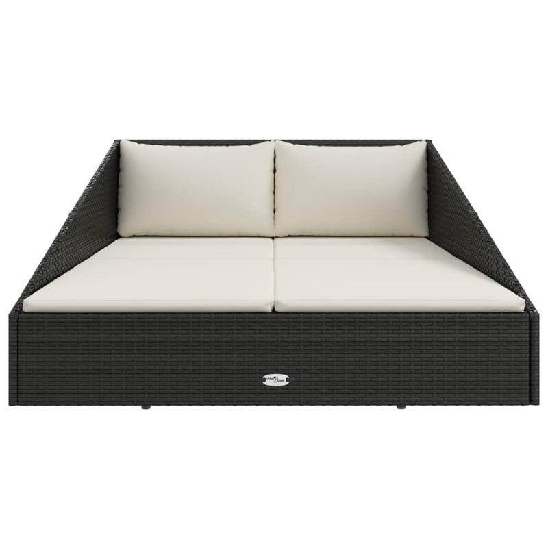 Buy Garden Bed Black 201x139 cm Poly Rattan MyDeal