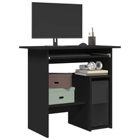 Desk Black 80x45x74 cm Engineered Wood vidaXL