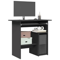Desk Grey 80x45x74 cm Engineered Wood vidaXL