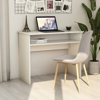 Desk White 90x50x74 cm Engineered Wood vidaXL