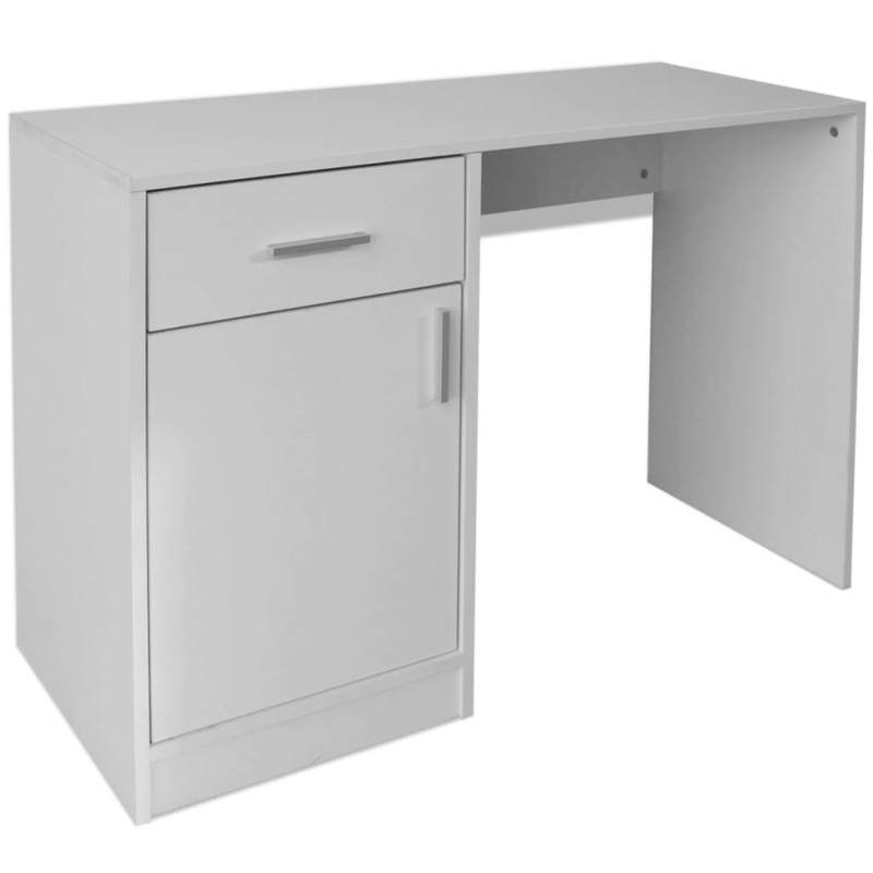 Buy Desk with Drawer and Cabinet White 100x40x73 cm vidaXL - MyDeal