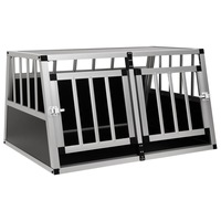 Dog Cage with Double Door 89x69x50 cm vidaXL