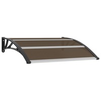 Door Canopy Black 120x100 cm PC vidaXL
