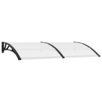 Door Canopy Black 200x100 cm PC vidaXL