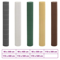 Double-Sided Garden Fence Privacy Screen Porch Blind Windbreak Patio vidaXL