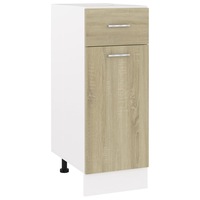 Drawer Bottom Cabinet Sonoma Oak 30x46x81.5 cm Engineered Wood vidaXL