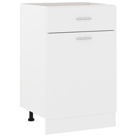 Drawer Bottom Cabinet White 50x46x81.5 cm Engineered Wood vidaXL