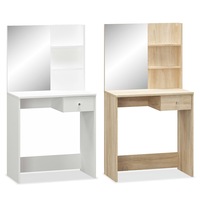 Dressing Table Chipboard Home Makeup Vanity Cosmetic Table White/Oak vidaXL
