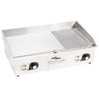 Electric Griddle Stainless Steel 4400 W 71x43x23.5 cm vidaXL