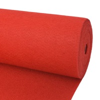 Exhibition Carpet Plain 1x24 m Red vidaXL