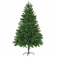 Faux Christmas Tree 210 cm Lifelike Needles Green vidaXL