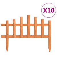 Lawn Edgings 10 pcs Firwood 4.4 m vidaXL