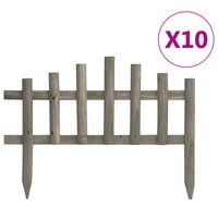 Lawn Edgings 10 pcs Firwood 4.4 m vidaXL