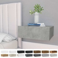 1/2x Floating Nightstand Engineered Wood Bedroom Table Multi Colours vidaXL