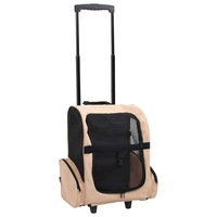 Multipurpose Pet Trolley Beige Foldable vidaXL