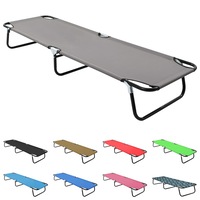 Folding Camping Cot Steel Field Hiking Outdoor Travel Multi Colours vidaXL