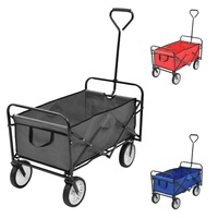 Folding Hand Trolley Steel Outdoor Garden Transport Cart Multi Colours vidaXL