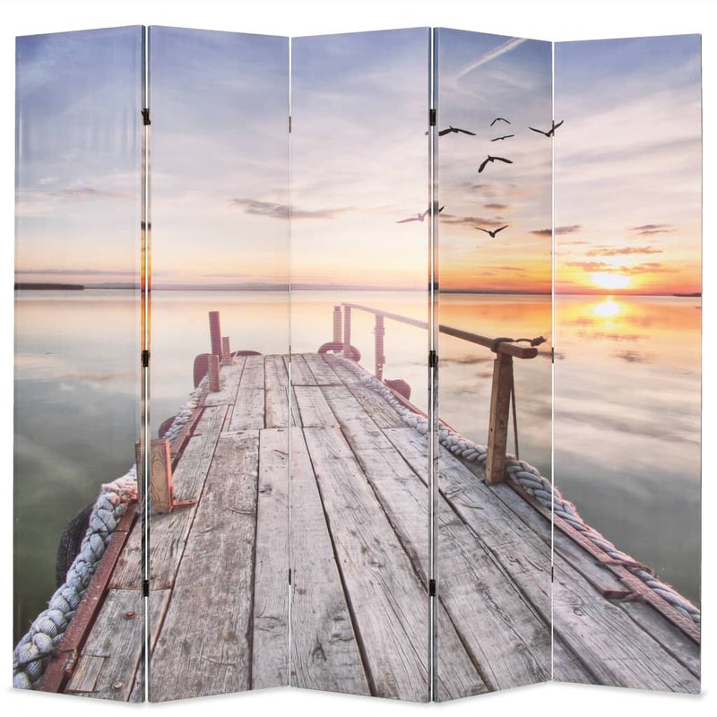 Buy Folding Room Divider 200x170 cm Lake vidaXL - MyDeal