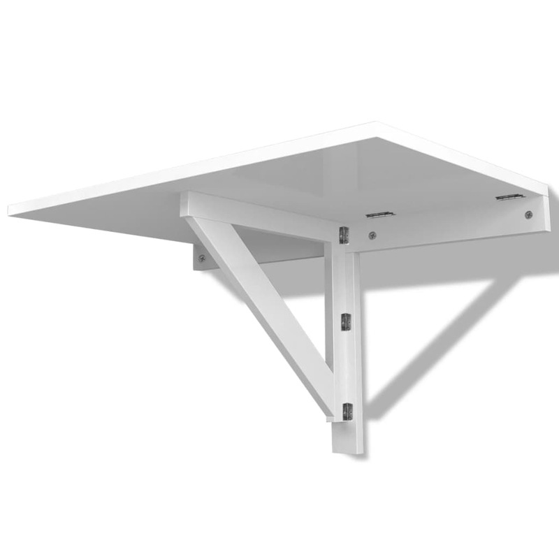 Buy Folding Wall Table White 100x60 cm MyDeal