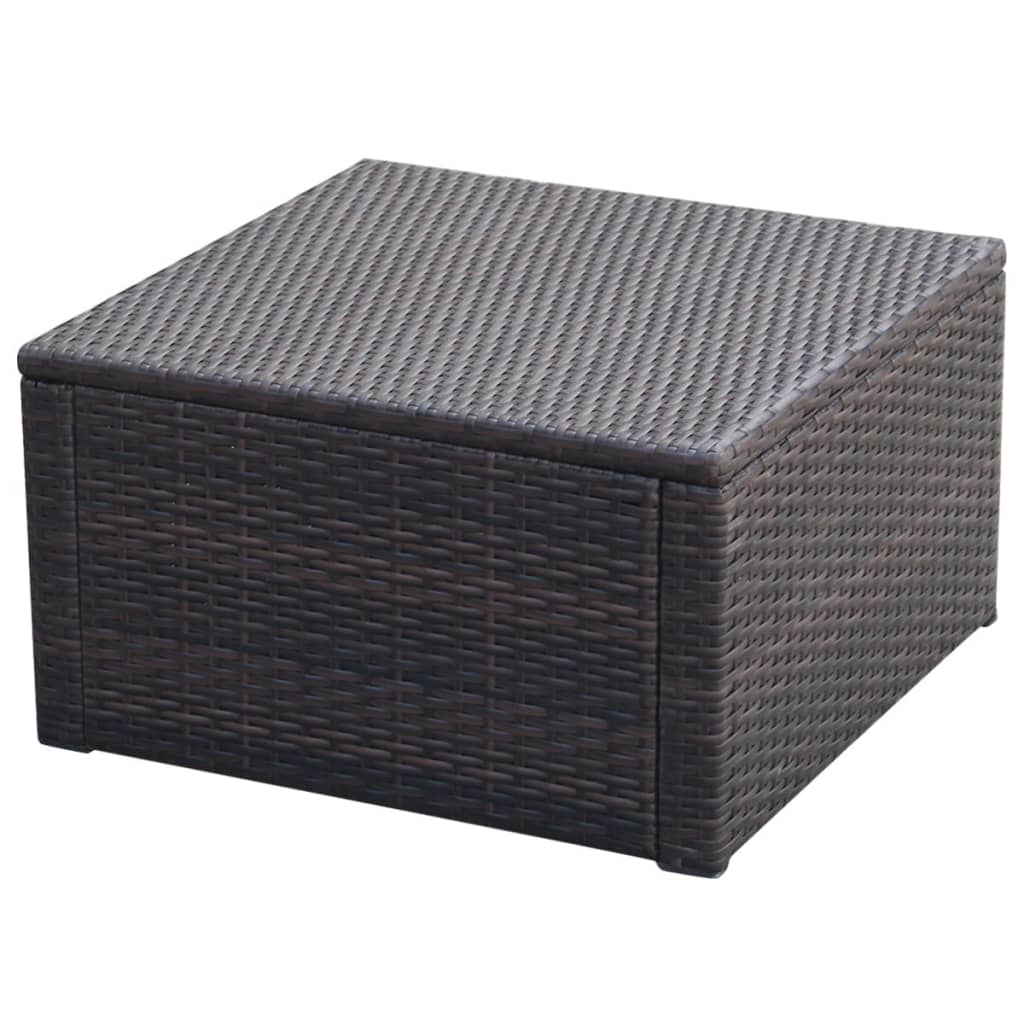 plastic rattan footstool