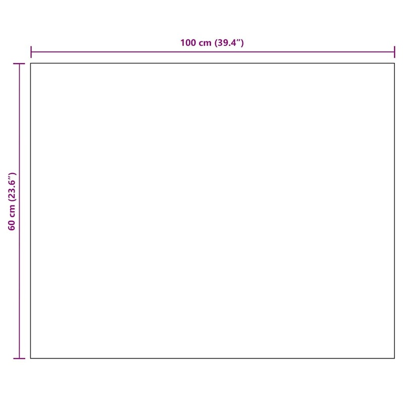Buy Frameless Mirror 100x60 cm Glass vidaXL - MyDeal