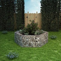 Hexagonal Gabion Raised Bed 160x140x50 cm vidaXL