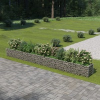 Gabion Raised Bed Galvanised Steel 540x50x50 cm vidaXL